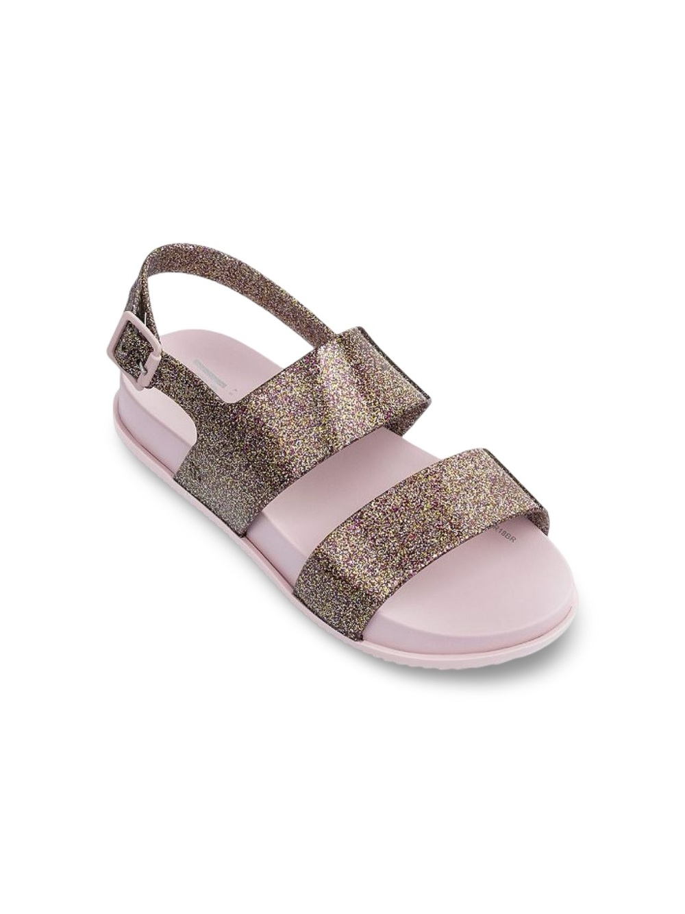 Mini Melissa Pink Glitter Mel Cosmic Sandals Kids Size 2 New in Box